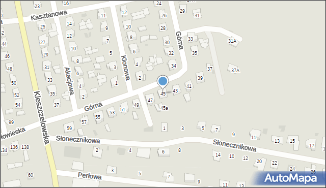 Bielsk Podlaski, Górna, 45, mapa Bielsk Podlaski