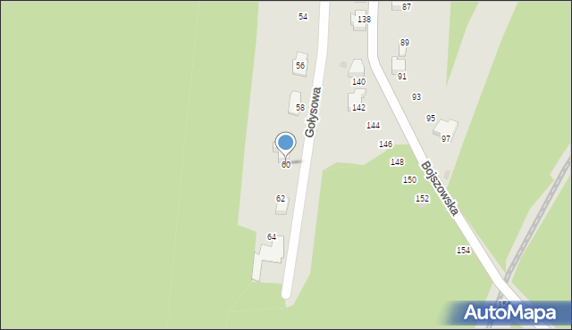 Bieruń, Gołysowa, 60, mapa Bieruń