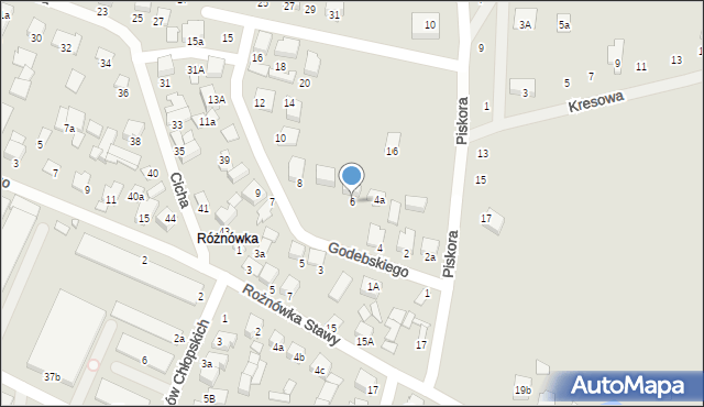 Biłgoraj, Godebskiego Cypriana, 6, mapa Biłgoraj