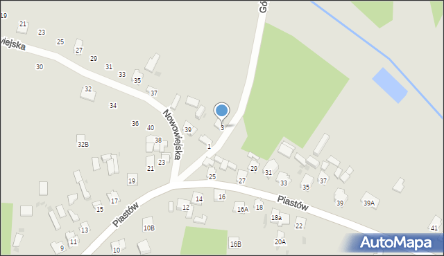 Blachownia, Górnicza, 3, mapa Blachownia