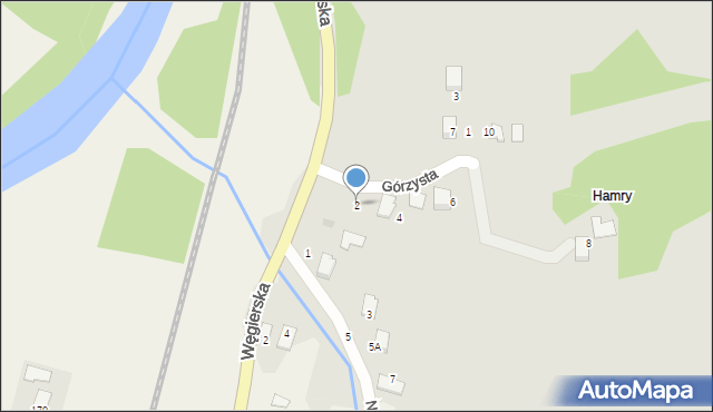Bobowa, Górzysta, 2, mapa Bobowa
