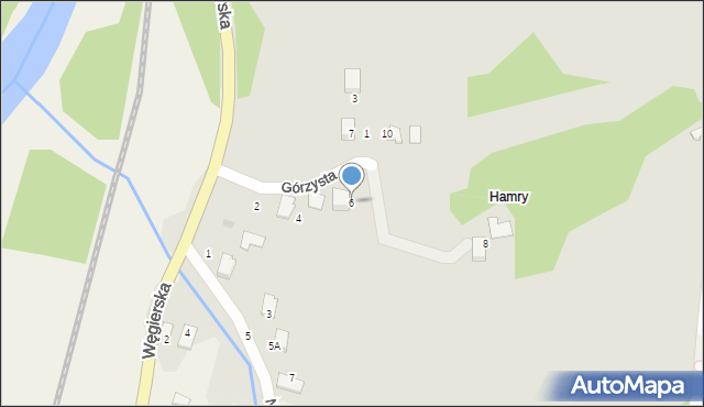 Bobowa, Górzysta, 6, mapa Bobowa