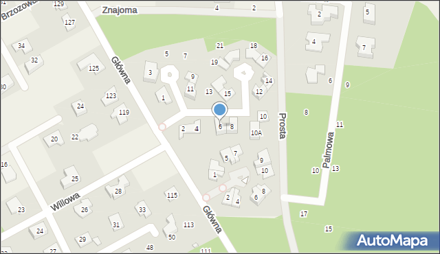 Bobrowiec, Gościnna, 6, mapa Bobrowiec