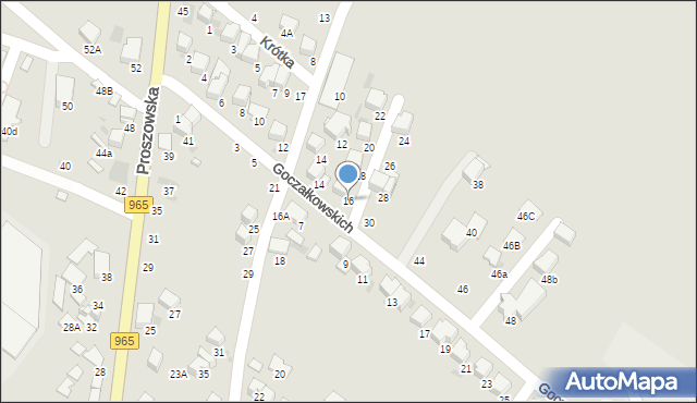 Bochnia, Goczałkowskich Julii i Wojciecha, 16, mapa Bochni