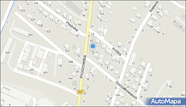 Bochnia, Goczałkowskich Julii i Wojciecha, 2, mapa Bochni