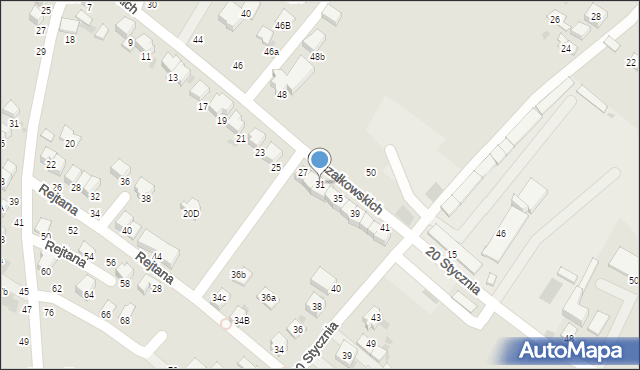 Bochnia, Goczałkowskich Julii i Wojciecha, 31, mapa Bochni