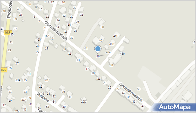 Bochnia, Goczałkowskich Julii i Wojciecha, 46, mapa Bochni