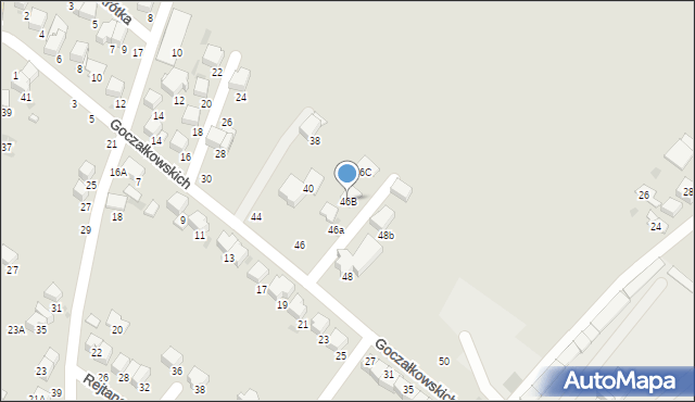 Bochnia, Goczałkowskich Julii i Wojciecha, 46B, mapa Bochni