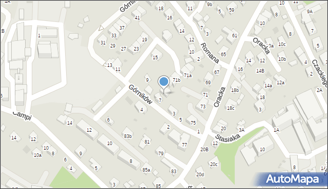 Bochnia, Górników, 7A, mapa Bochni