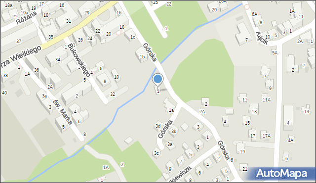 Bochnia, Górska, 1, mapa Bochni