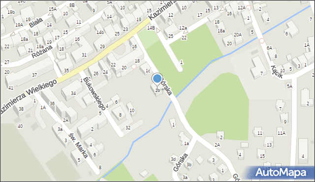 Bochnia, Górska, 1b, mapa Bochni