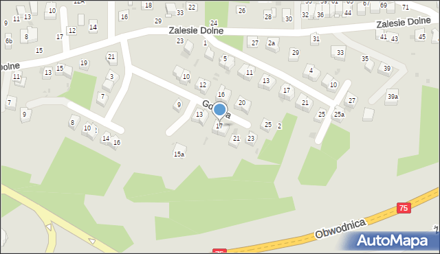 Bochnia, Goslara Juliana, 17, mapa Bochni
