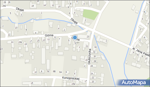 Bogdanowice, Górna, 3, mapa Bogdanowice