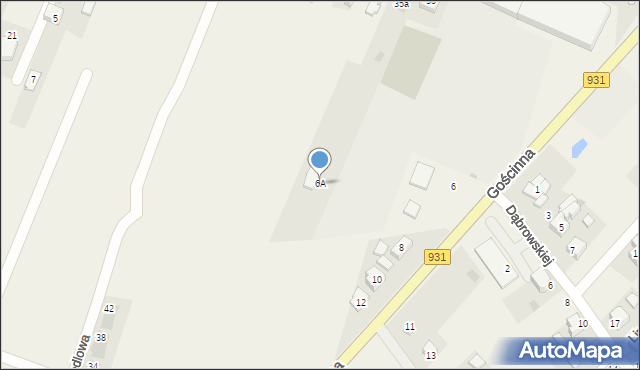 Bojszowy, Gościnna, 6A, mapa Bojszowy