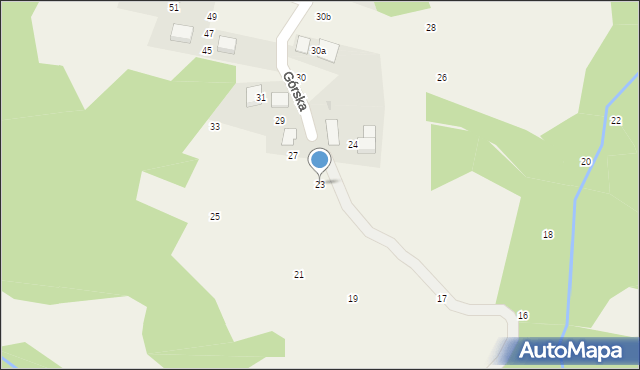 Bolechowice, Górska, 23, mapa Bolechowice