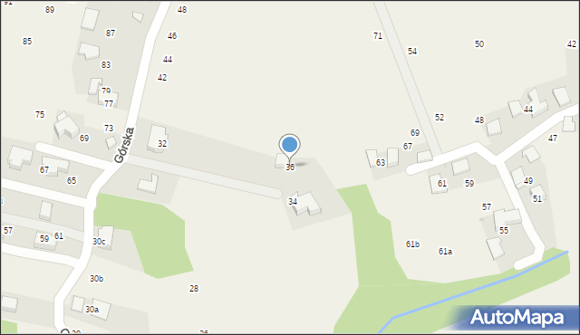 Bolechowice, Górska, 36, mapa Bolechowice