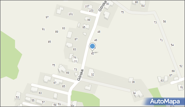 Bolechowice, Górska, 42, mapa Bolechowice