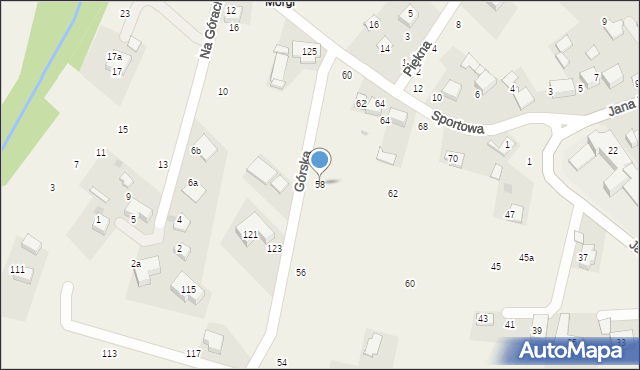 Bolechowice, Górska, 58, mapa Bolechowice