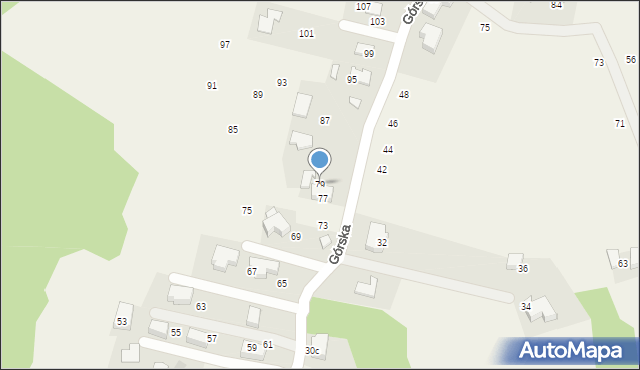 Bolechowice, Górska, 79, mapa Bolechowice