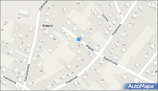 Bolęcin, Górna, 6, mapa Bolęcin