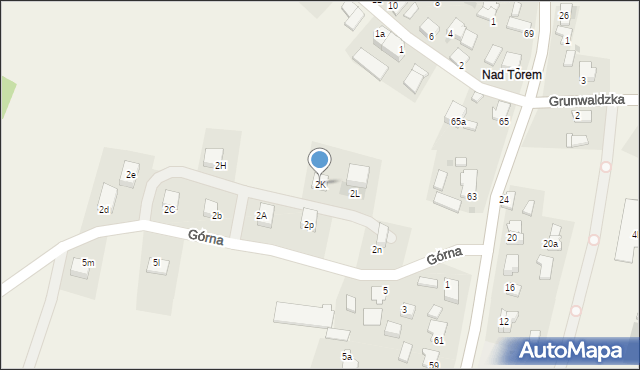 Bratian, Górna, 2K, mapa Bratian