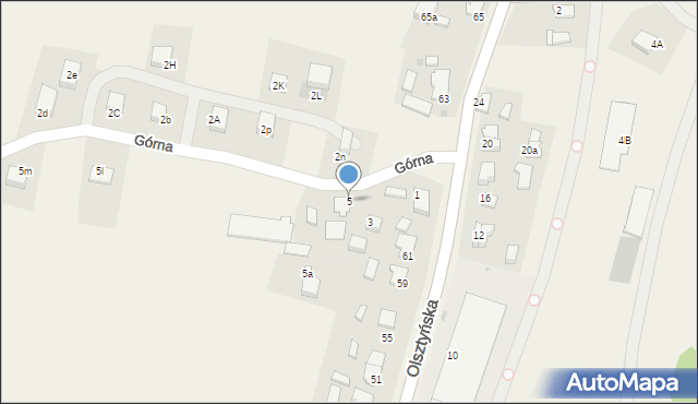 Bratian, Górna, 5, mapa Bratian