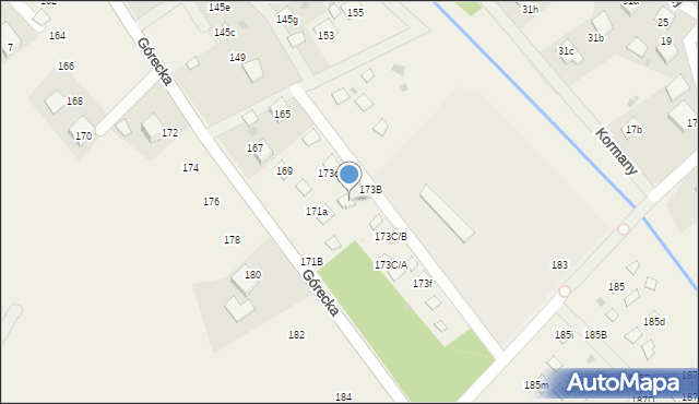 Brenna, Górecka, 173d/B, mapa Brenna