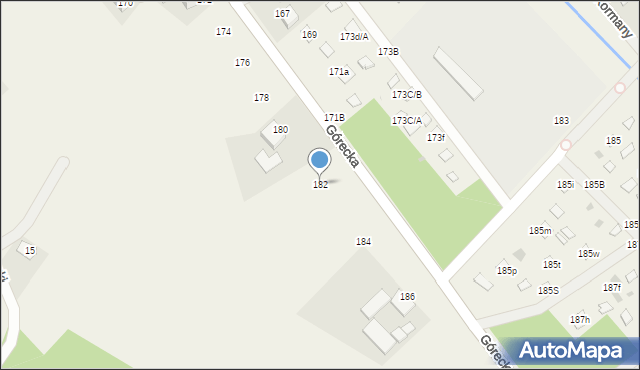 Brenna, Górecka, 182, mapa Brenna