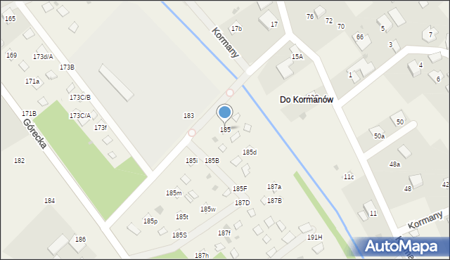Brenna, Górecka, 185, mapa Brenna