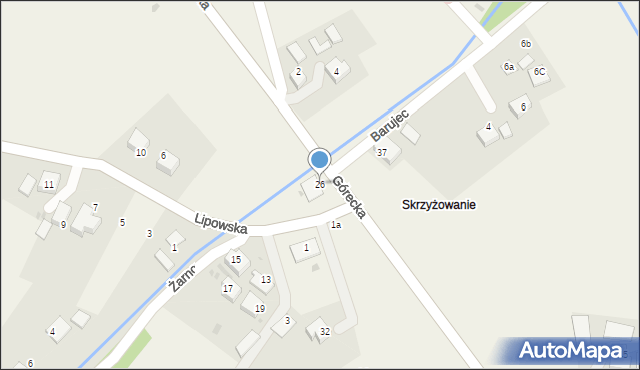 Brenna, Górecka, 26, mapa Brenna