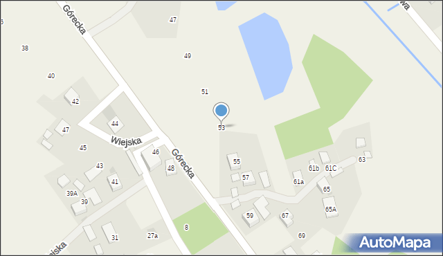 Brenna, Górecka, 53, mapa Brenna