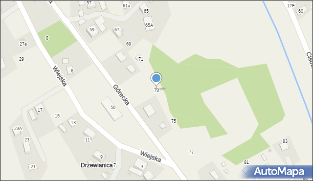Brenna, Górecka, 73, mapa Brenna