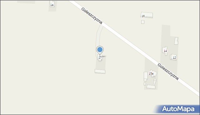 Brudzew, Goleszczyzna, 17, mapa Brudzew