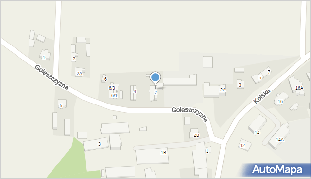 Brudzew, Goleszczyzna, 2/4, mapa Brudzew