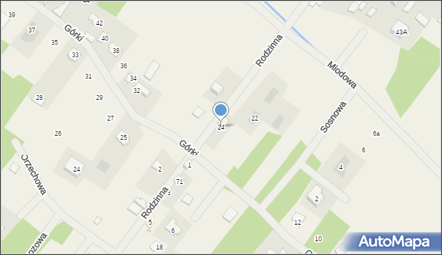 Brwilno Dolne, Górki, 24, mapa Brwilno Dolne