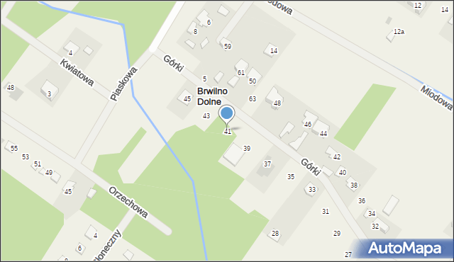 Brwilno Dolne, Górki, 41, mapa Brwilno Dolne