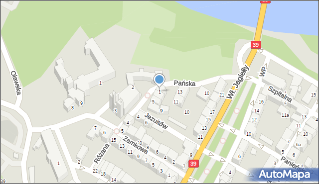 Brzeg, Górna, 1, mapa Brzeg