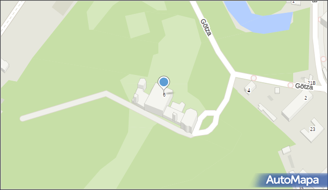 Brzesko, Götza Jana, barona, 6, mapa Brzesko