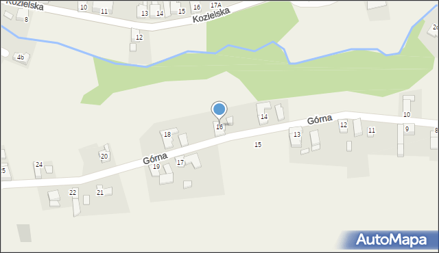 Brzeźnica, Górna, 16, mapa Brzeźnica
