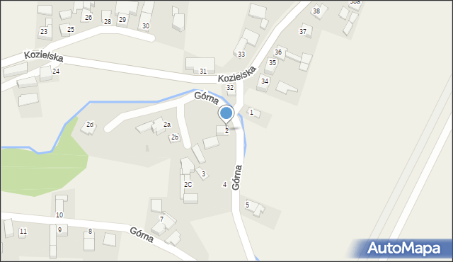 Brzeźnica, Górna, 2, mapa Brzeźnica
