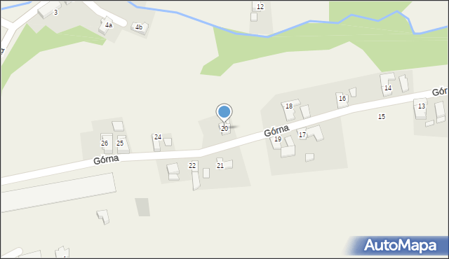 Brzeźnica, Górna, 20, mapa Brzeźnica