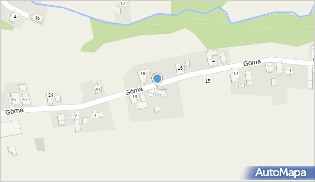 Brzeźnica, Górna, 23, mapa Brzeźnica