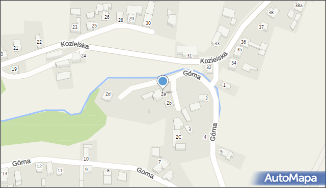 Brzeźnica, Górna, 2a, mapa Brzeźnica