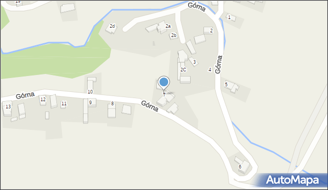 Brzeźnica, Górna, 7, mapa Brzeźnica