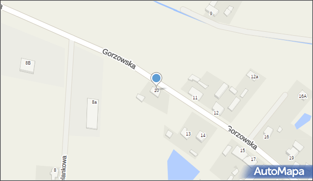 Brzozowiec, Gorzowska, 10, mapa Brzozowiec