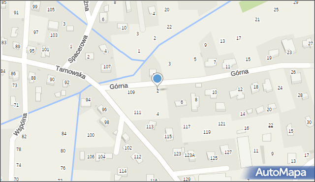 Brzozówka, Górna, 2, mapa Brzozówka