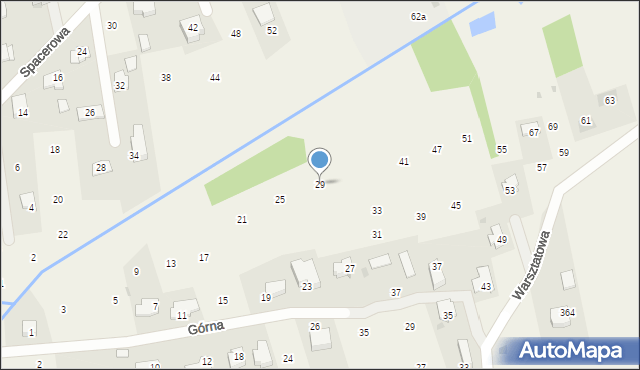 Brzozówka, Górna, 29, mapa Brzozówka