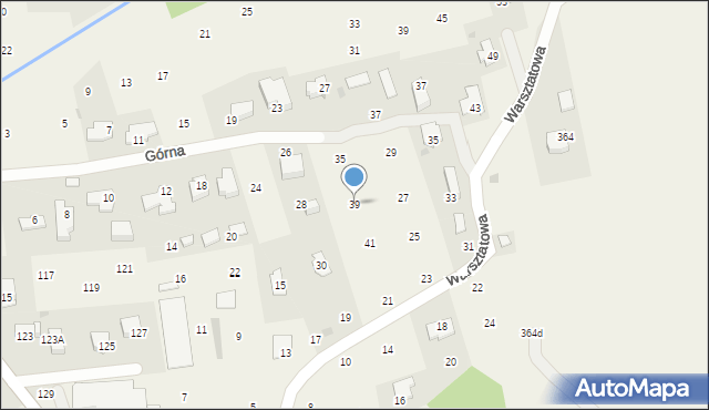 Brzozówka, Górna, 39, mapa Brzozówka