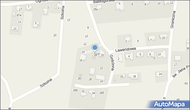 Buków, Gościnna, 18, mapa Buków