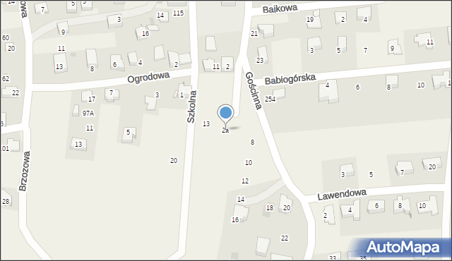 Buków, Gościnna, 2a, mapa Buków